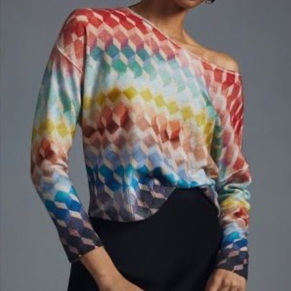 Anthropologie Lani Cashmere Boatneck Sweater Size Medium - Picture 1 of 9
